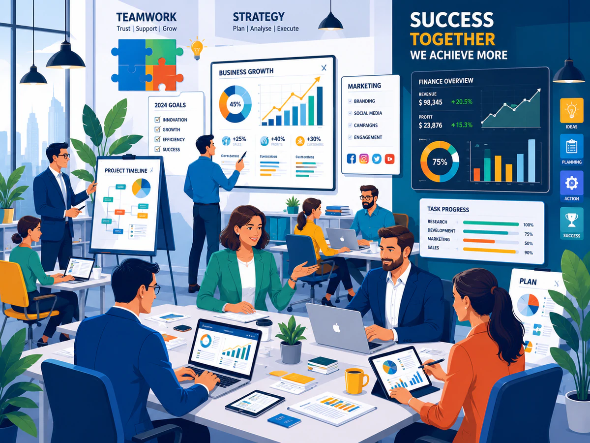 Business vector illustration